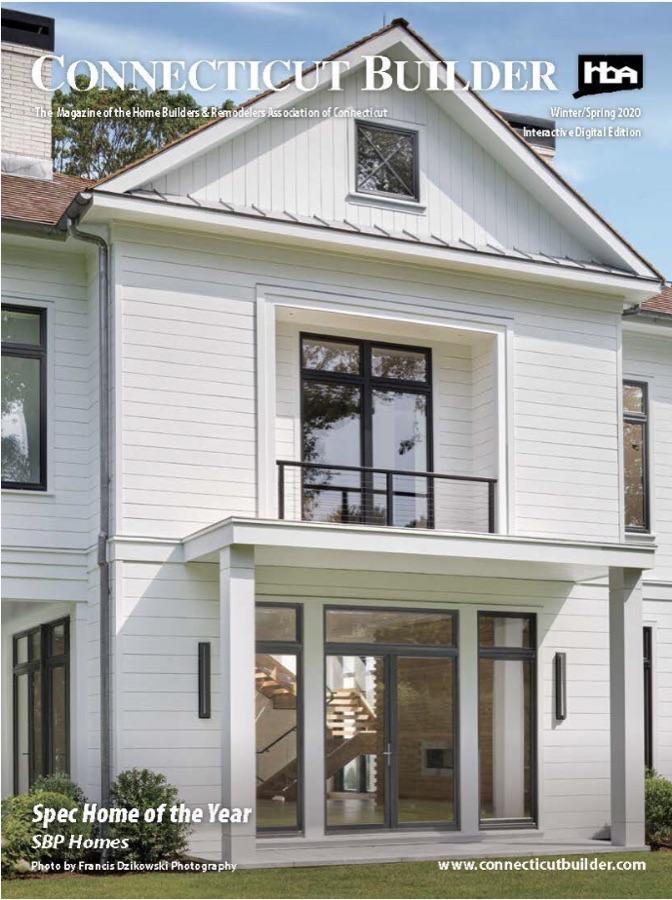 Connecticut Builder magazine cover, Winter/Spring 2020